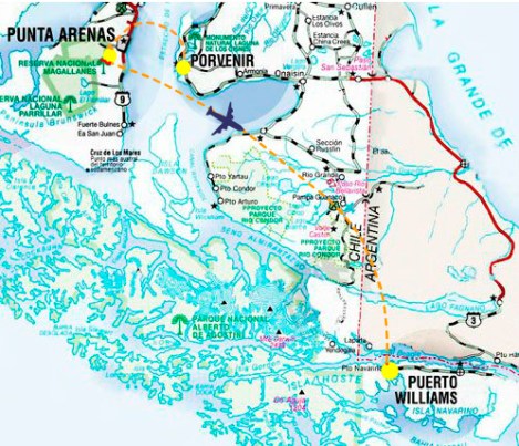Mapa Vuelo PUQ - PWL